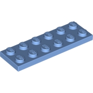 Lego destička 2x6, středně modrá (4179824, 4598008, 6101858)